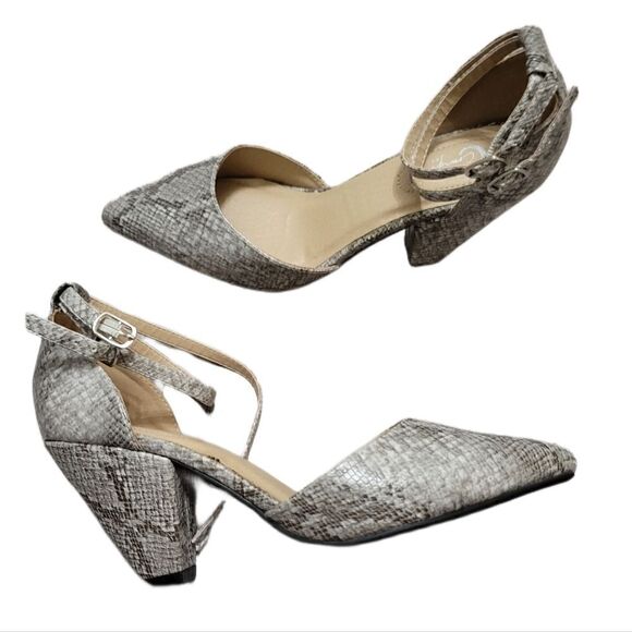 C Comfort snake print heels - Picture 1 of 11